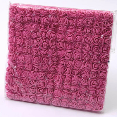 144 τμχ Mini Lace Pe Rose Foam Flower Heads Bouquet for Wedding Home Decoration Scrapbooking DIY Wreath Artificia Flowers