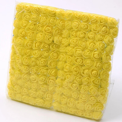 144 τμχ Mini Lace Pe Rose Foam Flower Heads Bouquet for Wedding Home Decoration Scrapbooking DIY Wreath Artificia Flowers