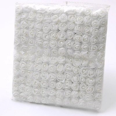 144 τμχ Mini Lace Pe Rose Foam Flower Heads Bouquet for Wedding Home Decoration Scrapbooking DIY Wreath Artificia Flowers