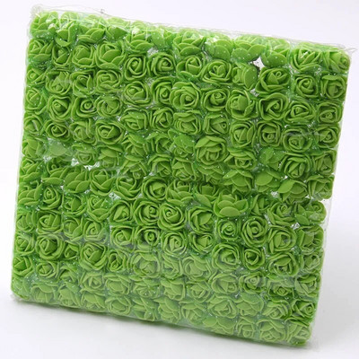 144 τμχ Mini Lace Pe Rose Foam Flower Heads Bouquet for Wedding Home Decoration Scrapbooking DIY Wreath Artificia Flowers