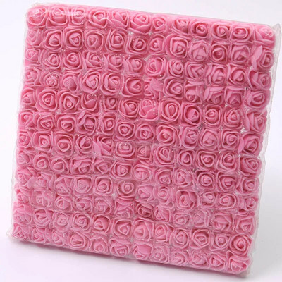 144 τμχ Mini Lace Pe Rose Foam Flower Heads Bouquet for Wedding Home Decoration Scrapbooking DIY Wreath Artificia Flowers