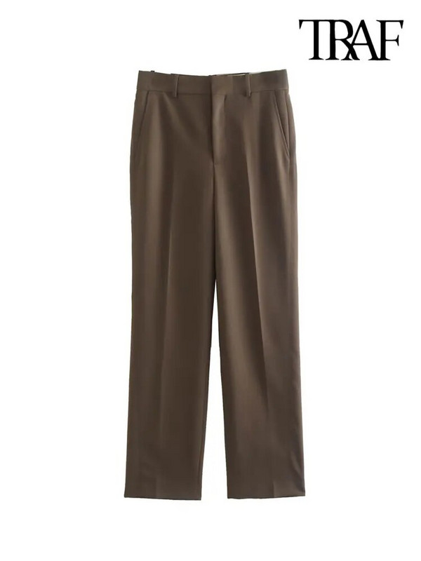 TRAF Ženska moda s džepovima Preveliki blejzer kaput i kratke hlače sa patentnim zatvaračem srednjeg struka Ženski dvodijelni kompleti Mujer