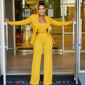 Elegantni uredski damski set od 3 komada Žensko odijelo Blazer i odijela s hlačama Poslovna radna odjeća Formalni odgovarajući kompleti Odjevne kombinacije Uniforme 2022.