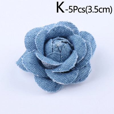 5kom/lot Traper cvijet Umjetni cvijet Mala kamelija Vjenčane dekoracije Diy Scrapbooking Pokrivalo za glavu Zanatski ukrasi za odjeću