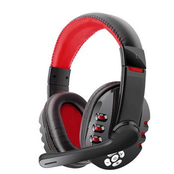 Ασύρματα ακουστικά Bluetooth με ακουστικά μικροφώνου Ακουστικά μπάσων μουσικής για PS4 Play Station 4 Υπολογιστής συνομιλίας με υπολογιστή παιχνιδιών