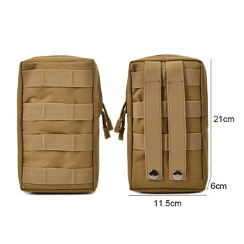 600D Tactical Molle System Медицинска чанта Помощен инструмент EDC Инструмент Аксесоар Пакет за кръста Калъф за телефон Еърсофт ловна чанта Оборудване на открито