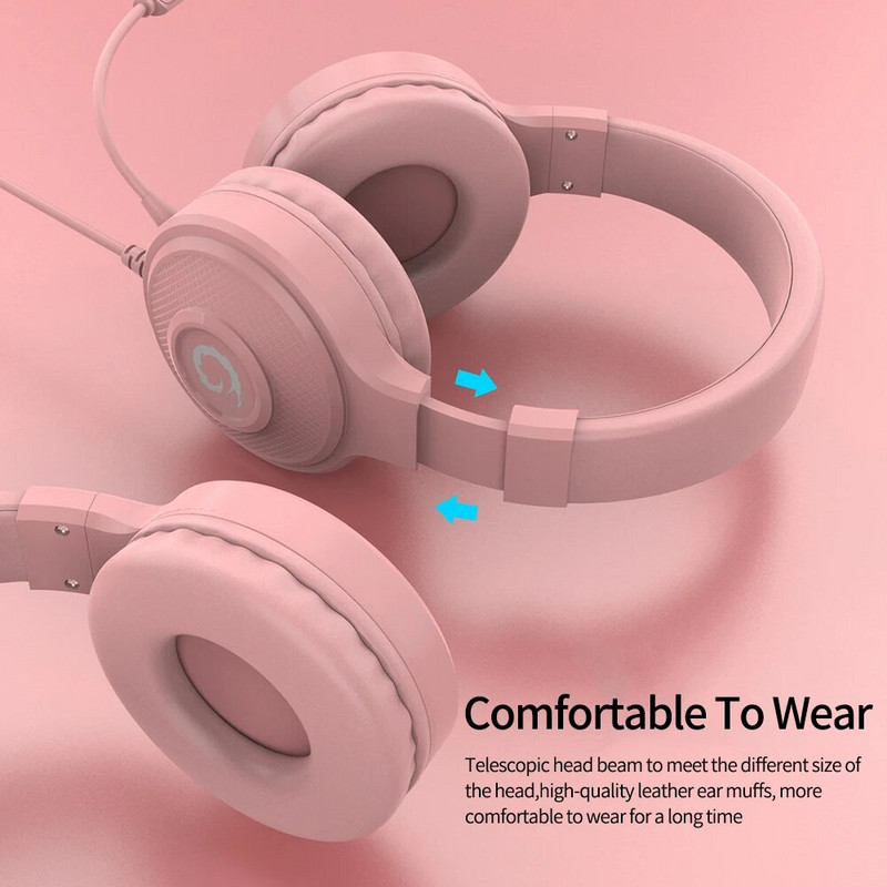 Slušalice za računalne igrice Traka za glavu Žičane slušalice Žičane stereo slušalice za prijenosno računalo s mikrofonom Kontrola glasnoće