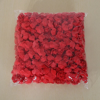 3,5 cm PE rožių dirbtinės gėlių galvutės 200/100 vnt netikrų rožių žiedas vestuvių dekoravimui Namų gėlių kompozicijos vainiko dekoras
