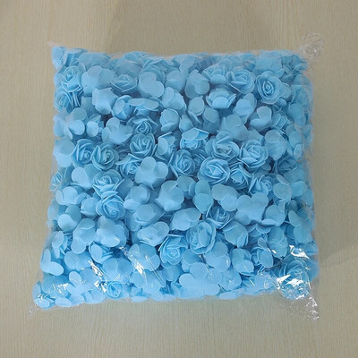 3,5 cm PE rožių dirbtinės gėlių galvutės 200/100 vnt netikrų rožių žiedas vestuvių dekoravimui Namų gėlių kompozicijos vainiko dekoras