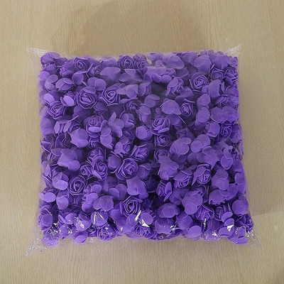 3,5 cm PE rožių dirbtinės gėlių galvutės 200/100 vnt netikrų rožių žiedas vestuvių dekoravimui Namų gėlių kompozicijos vainiko dekoras