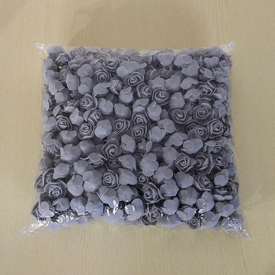 3,5 cm PE rožių dirbtinės gėlių galvutės 200/100 vnt netikrų rožių žiedas vestuvių dekoravimui Namų gėlių kompozicijos vainiko dekoras