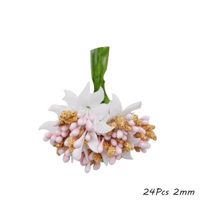 Mješoviti ružičasti biljni cvijet Trešnja Stabljika Svežanj bobica DIY Božićna svadbena torta Poklon kutija Dekoracija vijenaca