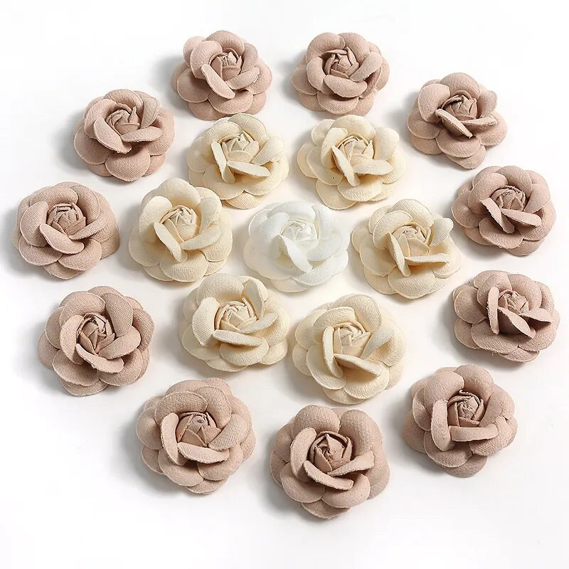 5/10kom Ruža Umjetno cvijeće Glave Home Decor Brak Vjenčanje Dekoracija Lažno cvijeće DIY Craft Vjenčić Spomenar Dodaci