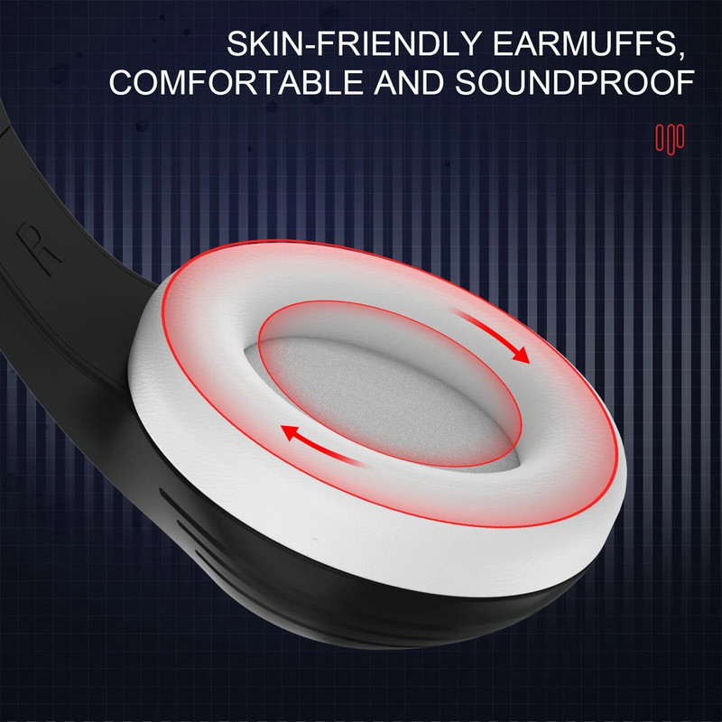 Spēļu austiņas Vadu austiņas Gamer 3,5 mm stereo austiņas datoram Klēpjdators Vadu austiņas ar mikrofonu datoram PS4 Xbox