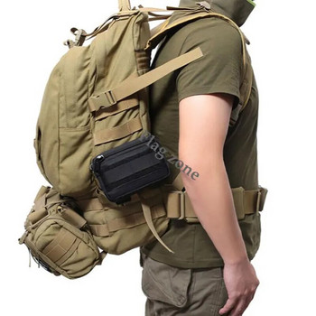 Tactical Molle Mini Waist Bag Τσάντες κυνηγιού Belt Waist Pack Πολλαπλών χρήσεων Military EDC Pack Nylon Hunting Tools Pouch Organizer