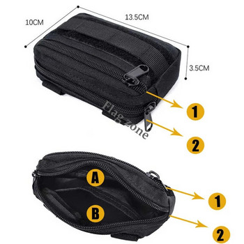 Тактическа мини чанта за кръста Molle, ловни чанти, колан, многофункционална военна EDC опаковка, найлонова торбичка за ловни инструменти, органайзер