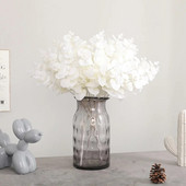 1 KOM bijelog lišća eukaliptusa, svileni aranžman od umjetnog cvijeća, buket biljaka, vijenca od lažnog lišća, ukrasi za dom, uradi sam