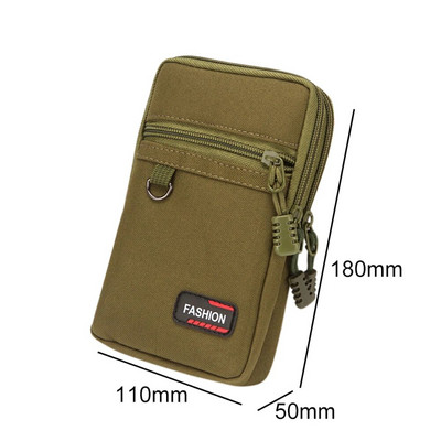 7 hüvelykes EDC Molle táska pénztárca katonai taktikai deréktáska érme pénztárca férfi telefontáska kültéri kemping vadászat derék Fanny csomag