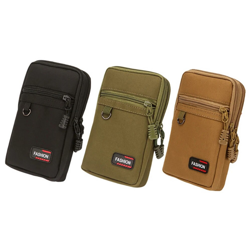 7 hüvelykes EDC Molle táska pénztárca katonai taktikai deréktáska érme pénztárca férfi telefontáska kültéri kemping vadászat derék Fanny csomag