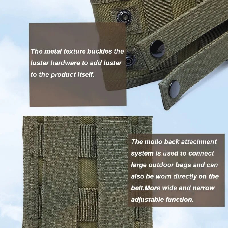 Outdoor Tactical Molle lietderības soma Kempings Medības Vidukļa somu komplekts Militārā tālruņa jostas maciņa kartes atslēgas futrālis lukturīšu turētājs