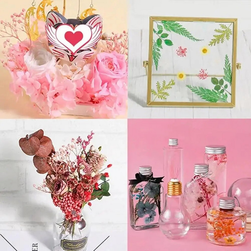 Šareno prirodno osušeno cvijeće za ručno izrađene rukotvorine od epoksidne smole DIY buket vijenca Izrada svijeća Kućna svadbena kutija Cvjetni ukras