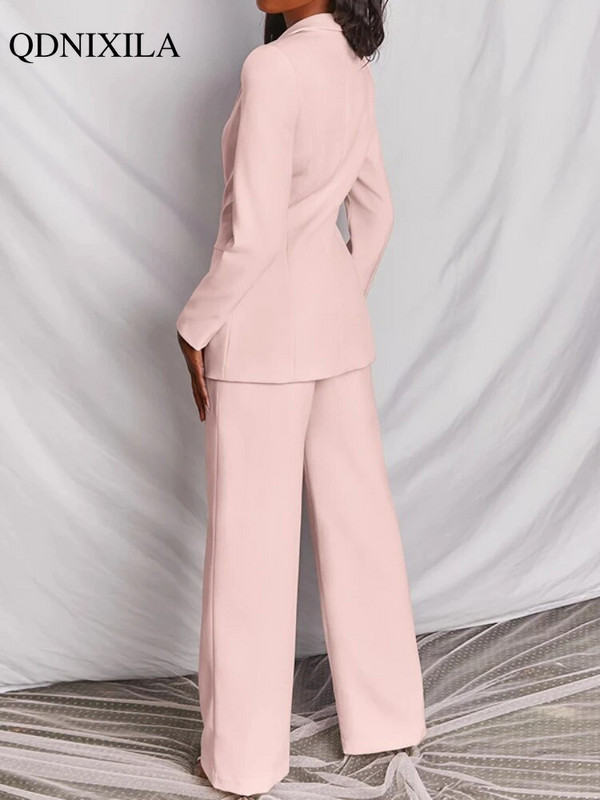 Proljeće 2023. Novi ženski komplet sakoa Profesionalno elegantno uredsko odijelo Sako i hlače 2-dijelni set Poslovna ženska odijela s hlačama