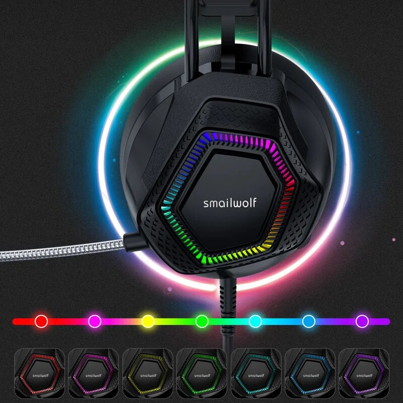 AK5 austiņas spēļu austiņas galddators klēpjdators spēļu vistas ēšanas austiņas CF ēd vistas kvēlojošs