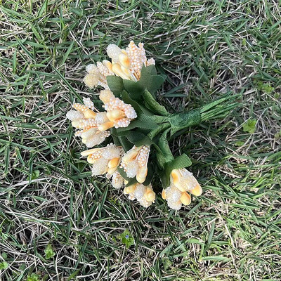 144 komada Mini Duda Umjetni cvijet Prašnik Kutija za kućnu zabavu Kutija za vjenčanje Ukrasi DIY vijenac Potrepštine za rukotvorine