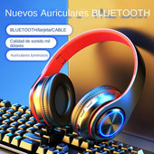 Bluetooth-kompatibilis 5.0 fejhallgató B39 vezeték nélküli összecsukható zenei fülhallgató támogatás SD kártya játék számítógép világító sport fejhallgató