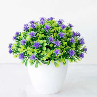 Τεχνητή λεμονιά ψεύτικα λουλούδια σε γλάστρες Ψεύτικο γραφείο φυτών Εξωτερική αυλή Παράθυρο κήπου Μπαλκόνι φυτό σε γλάστρα Σπίτι Floral διακόσμηση