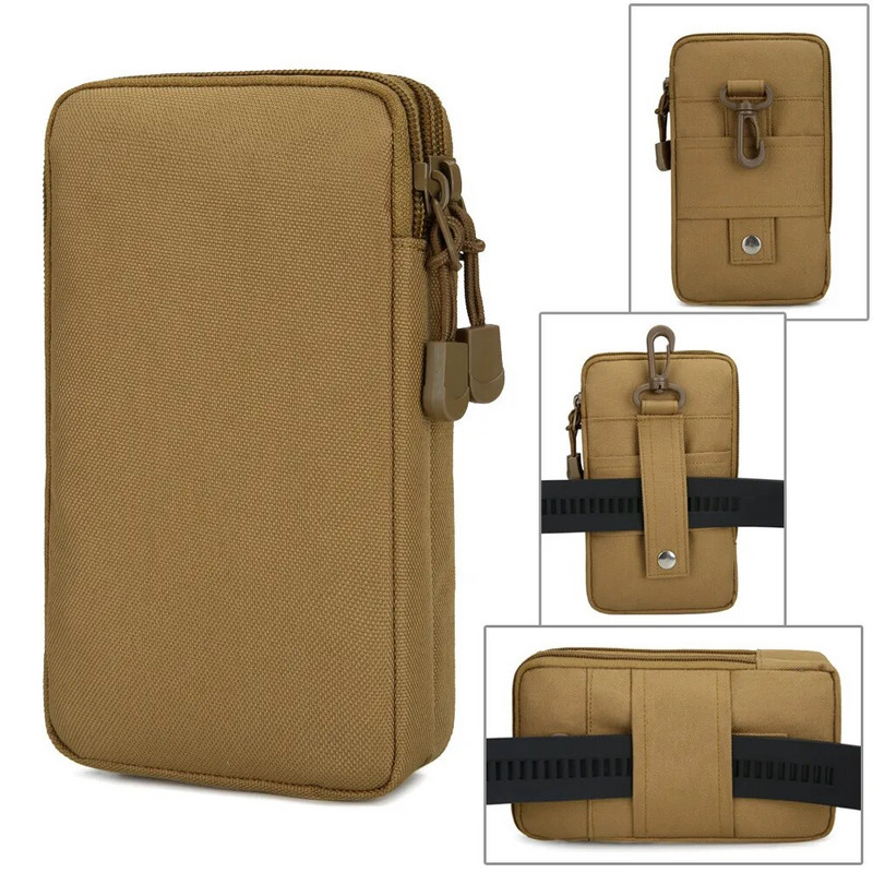 EDC Molle torba torbica dvoslojna vanjska vodootporna vojna torbica oko struka muška torbica ispod 7 inča taktička torba za kampiranje