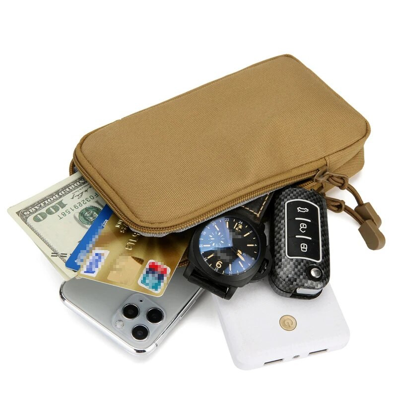 EDC Molle torba torbica dvoslojna vanjska vodootporna vojna torbica oko struka muška torbica ispod 7 inča taktička torba za kampiranje