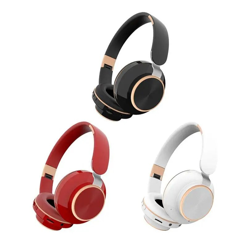 Bežične slušalice kompatibilne s Bluetoothom Subwoofer Stereo Hifi s mikrofonom Računalne sportske slušalice Fleksibilne sklopive slušalice