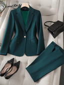 Yitimuceng 2023. gada rudens ziema, jauns biroja sieviešu bikškostīmi, 2 daļīgs komplekts sievietēm ar garām piedurknēm, šaura jaka, ikdienas uzvalki bikses