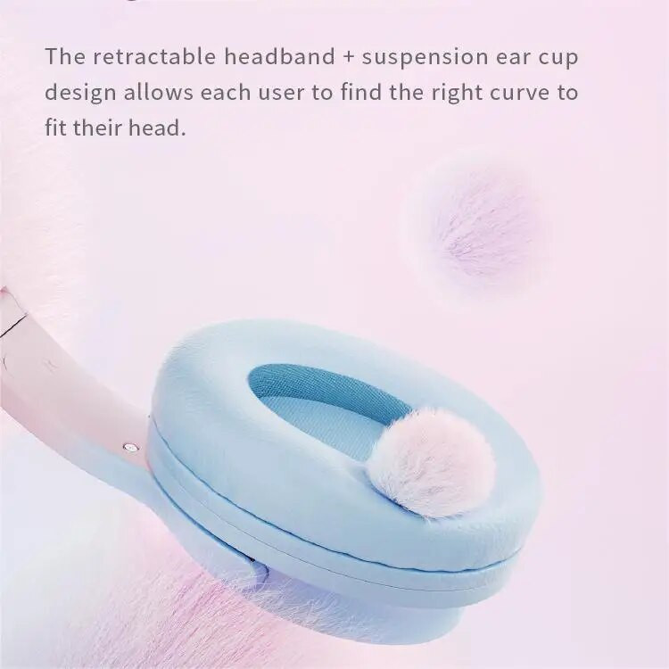 Picun Queen Gaming Headset V5.3 Slušalice 40h Dug vijek trajanja baterije Niska latencija Smart Touch HD Calls Over-ear slušalice za računalo