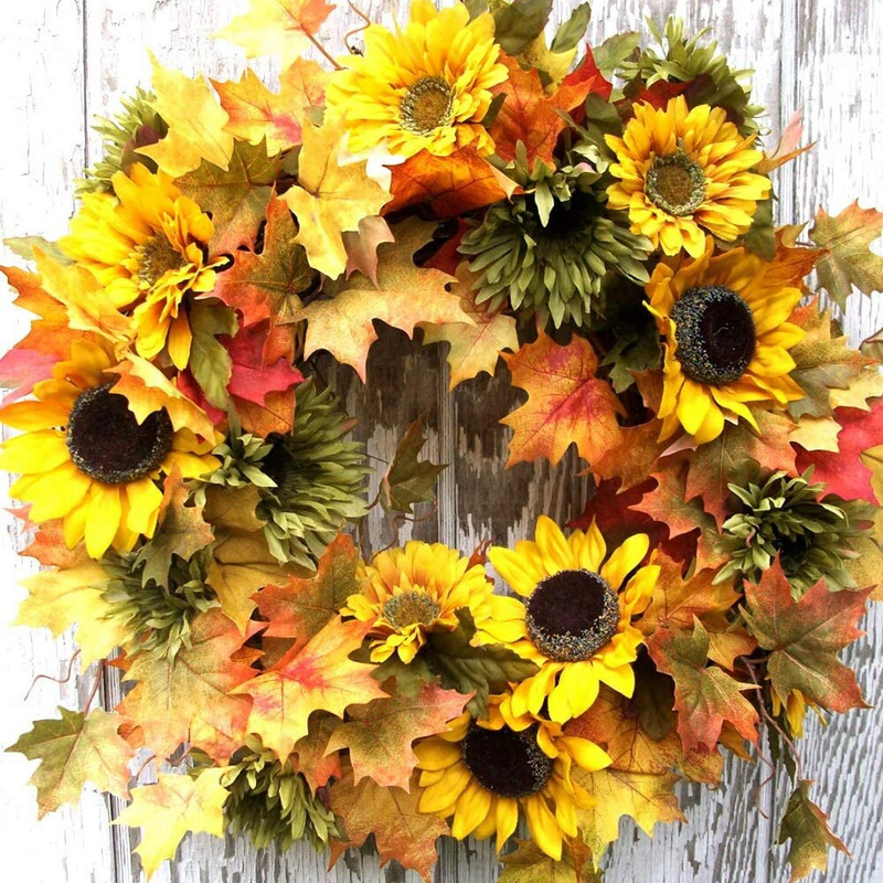 10kom Umjetne glave suncokreta Svileni suncokreti Lažne glave suncokreta za kućnu zabavu Vjenčanje Suncokreti Dekor Suncokreti