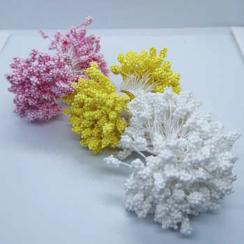 800 бр./лот 5 мм Направи си сам изкуствена пяна цвете тичинка мини перлени цветя венец сватбено парти домашен декор