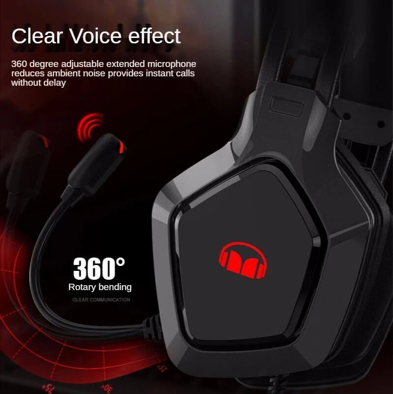 MONSTER AIRMARS N1S Gaming slušalice Žičano računalo Slušalice za mobilni telefon Podesivi mikrofon Produžni kabel Smanjenje buke