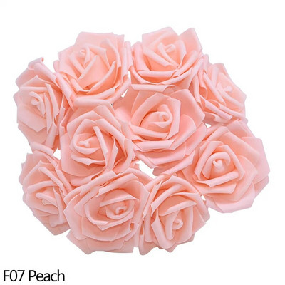 10/20/25/30 db fehér 8 cm-es habos mesterséges rózsavirág, barkácsolással otthoni dekoráció beltéri hamis virág művészet esküvői dekorációs csokor