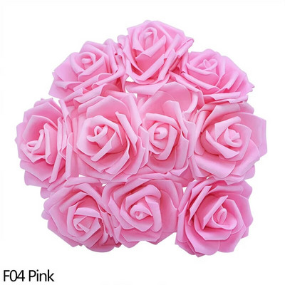 10/20/25/30 db fehér 8 cm-es habos mesterséges rózsavirág, barkácsolással otthoni dekoráció beltéri hamis virág művészet esküvői dekorációs csokor