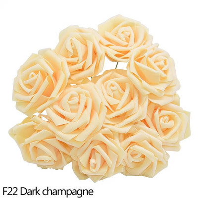 10/20/25/30 db fehér 8 cm-es habos mesterséges rózsavirág, barkácsolással otthoni dekoráció beltéri hamis virág művészet esküvői dekorációs csokor