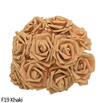 10/20/25/30 db fehér 8 cm-es habos mesterséges rózsavirág, barkácsolással otthoni dekoráció beltéri hamis virág művészet esküvői dekorációs csokor