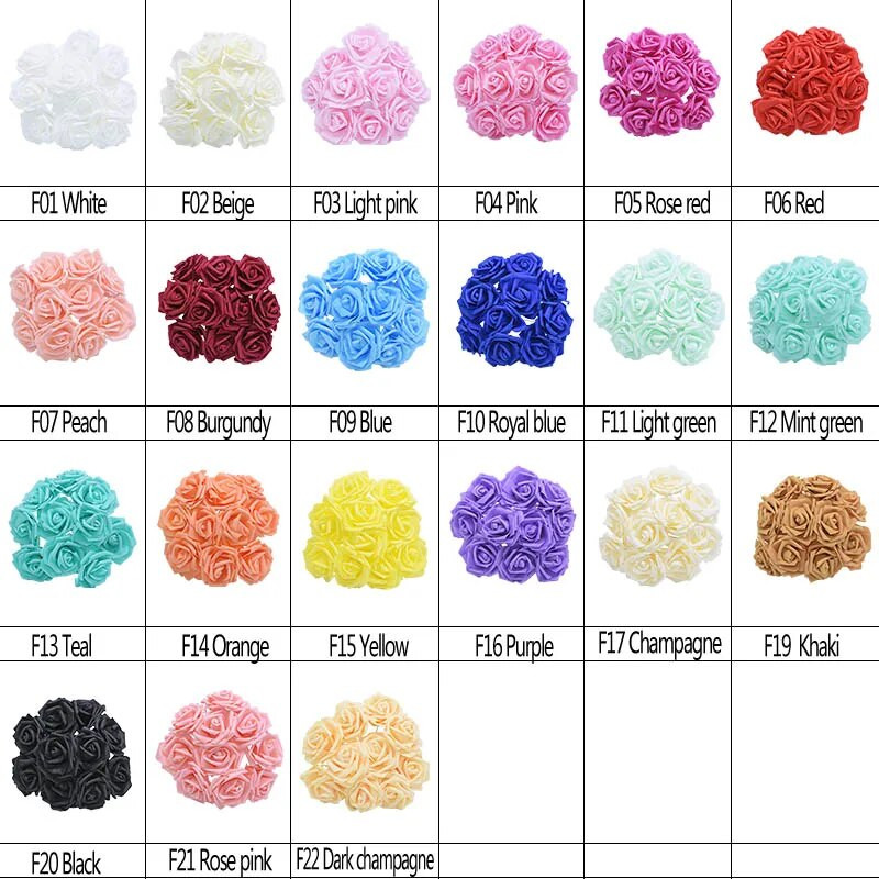 10/20/25/30 db fehér 8 cm-es habos mesterséges rózsavirág, barkácsolással otthoni dekoráció beltéri hamis virág művészet esküvői dekorációs csokor