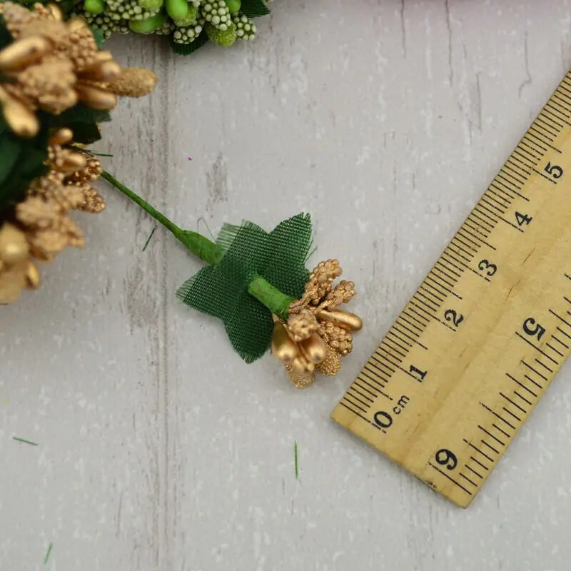 12 komada prašnika od šećera, ručno rađeno umjetno cvijeće, jeftini ukrasi za vjenčanje, DIY vijenac, kutija za darove, ručno izrađeni spomenari, lažni cvijet