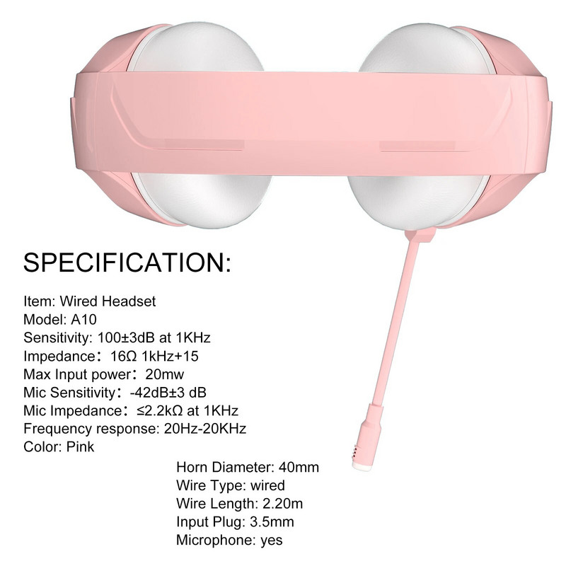 Vezetékes fejhallgató 3,5 mm-es interfész számítógépes játékra szánt sztereó közúti fülhallgató 95°-os mutató mikrofonos fejhallgatóval
