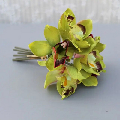 7 glava vjenčani ukras mariage orhideja umjetni cvijet ukrasni svileni voilet svadbeni buket pribor za uređenje doma