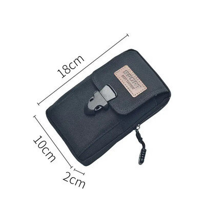 EDC Molle táska pénztárca kétrétegű kültéri vízálló katonai derék Fanny Pack férfi telefontáska kempingezés vadászat taktikai deréktáska