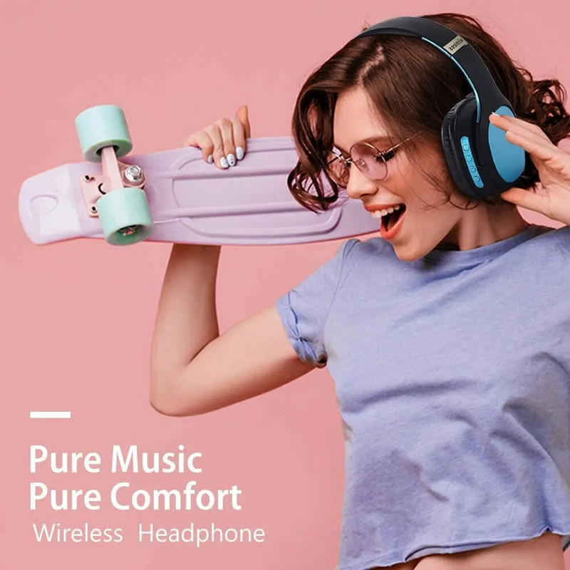 Bežične slušalice s mikrofonom, sklopive Bluetooth slušalice s 3,5 mm audio priključkom za PC/iPhone/Android pametne telefone Računala