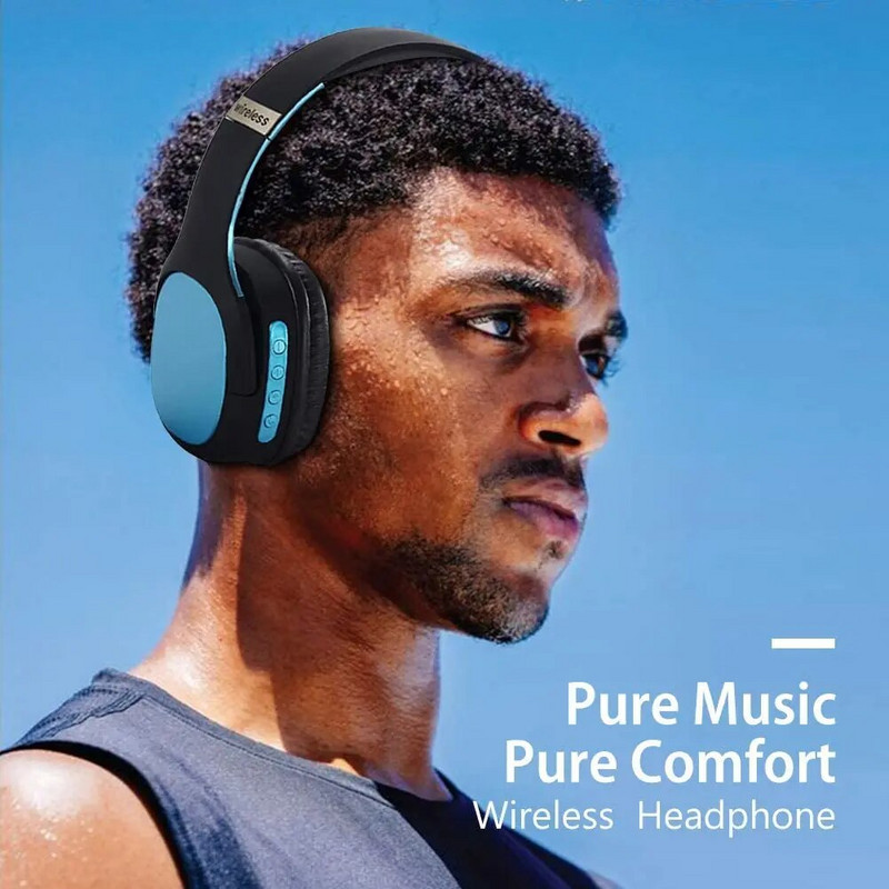 Bežične slušalice s mikrofonom, sklopive Bluetooth slušalice s 3,5 mm audio priključkom za PC/iPhone/Android pametne telefone Računala