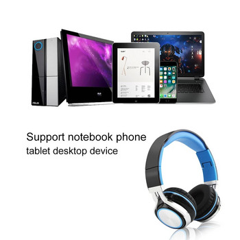 Bluetooth безжични компютърни геймърски слушалки Сгъваеми музикални спортни слушалки с микрофон PC геймър за мобилна слушалка Телефон